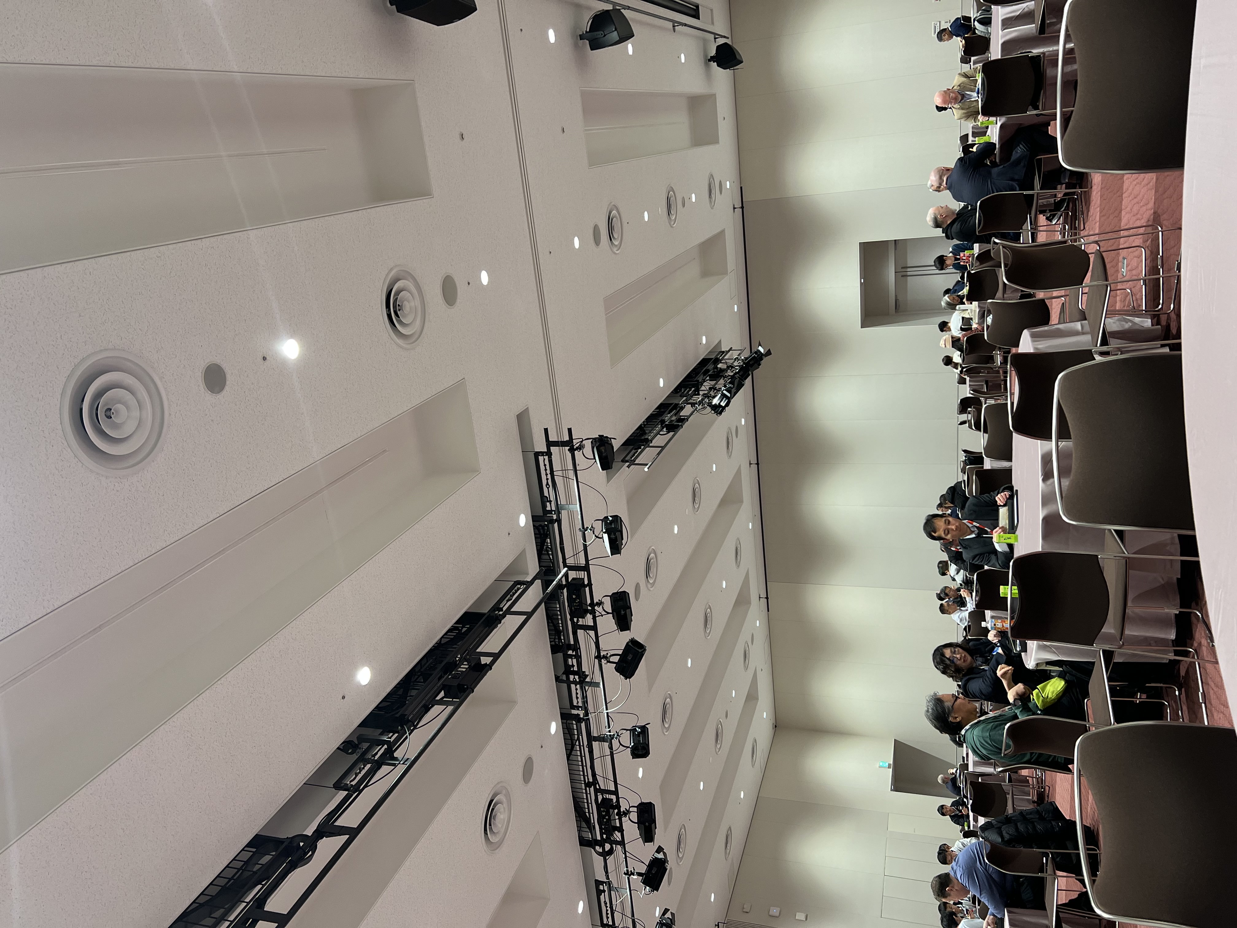 Informal discussions during coffee break